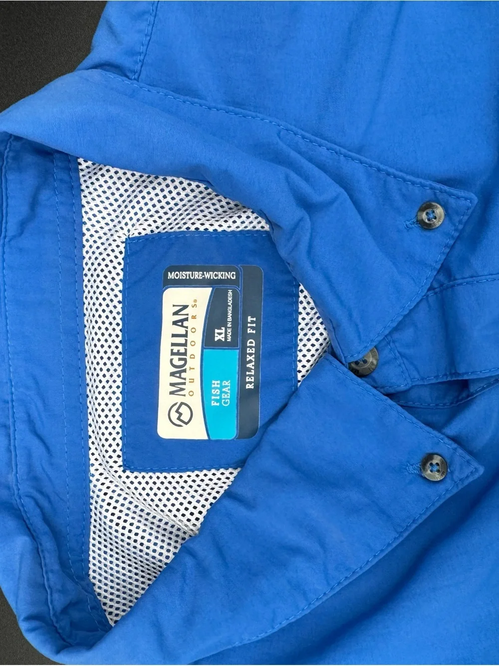 Magellan Outdoors Blue Men’s Casual Button Down Shirt
